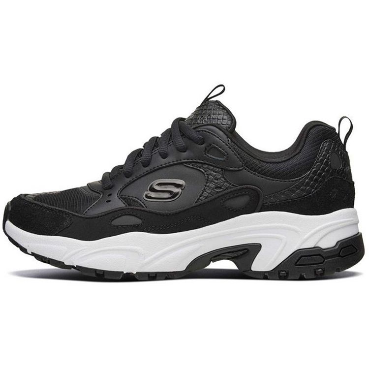 Skechers Stamina Comfortable Low-Top Dad Shoes Women sneakers Black 88888383-BLK 37