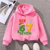 Kids Christmas Sweatshirt with 67 Number Print Santa Hat Snowflake Xmas Tree Toddler Boys Girls Holiday Pullover Jumper Top