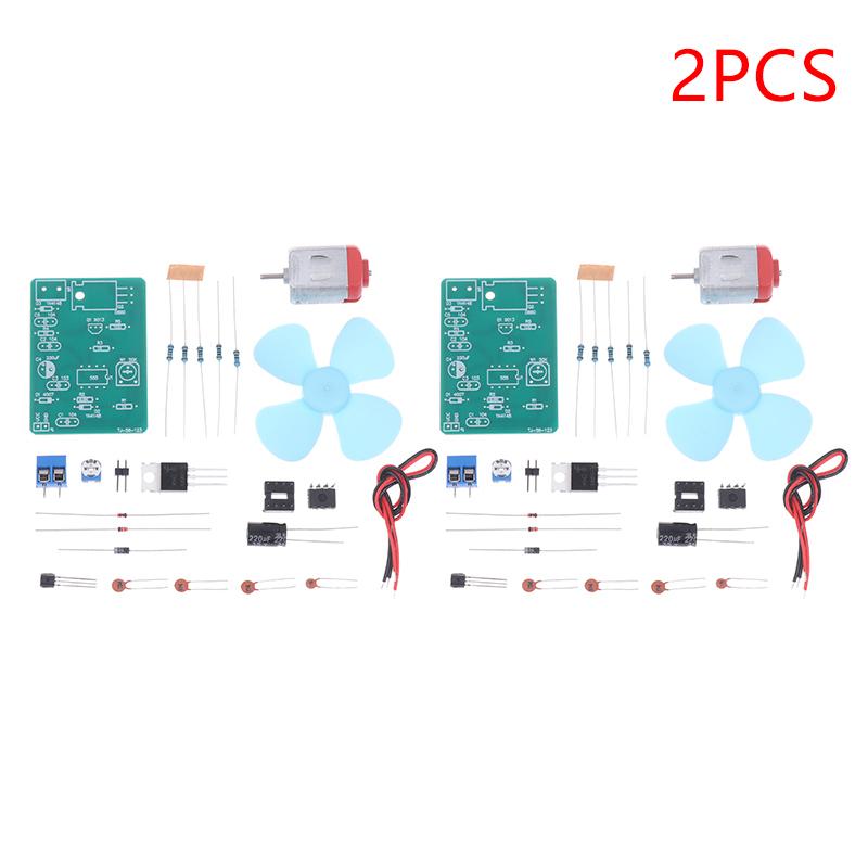 Ne555 Diy Electric Fan Kit Dc 4.5V Motor Pulse Width Speed Controller Kit Diy Electronic Soldering Practice Electronics Training