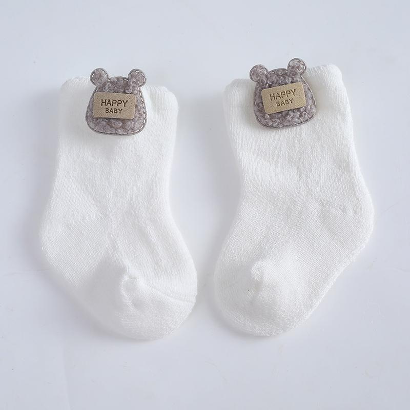 

Детские носки для маленьких мальчиков и девочек, однотонные короткие носки с рисунком, детские носки с украшением S