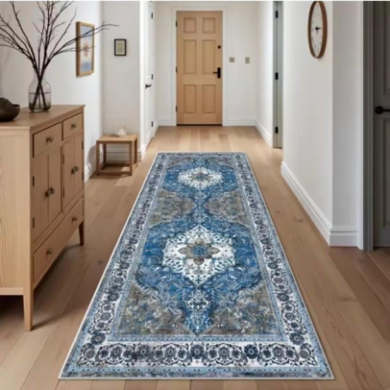 Koberec do chodby, bohémský koberec s dlouhou uličkou, rohožka do ložnice, pratelný koberec na balkon, bytová dekorace