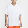 Nike Tricou cu mânecă scurtă, cu gât rotund, croială largă, cu imprimeu de desene animate, pentru bărbați, topuri, alb HJ3954-100