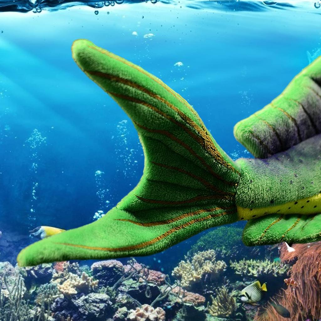 ZHONGXIN MADE Sea Animal Simulation Fish Plush Deep Sea Ghost Saury Giant Fish Ghost Tubefish Plush Soft Stuffed Boys and Lifelike Fish Gift for