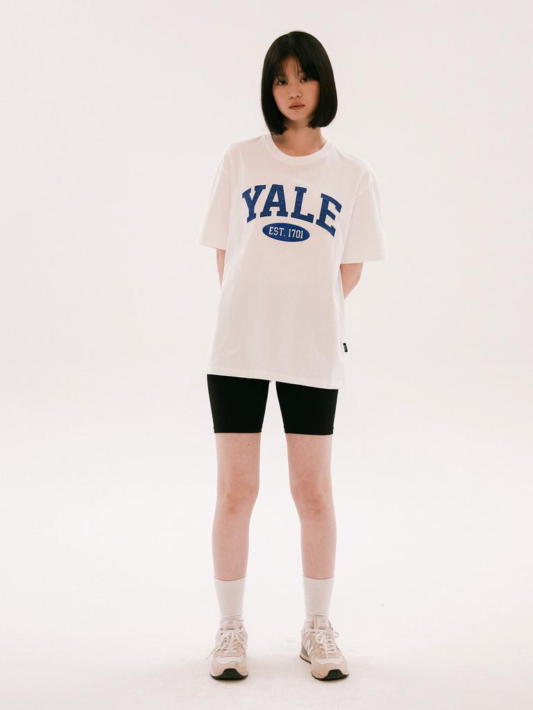 Yale Two-Tone Arch Short Sleeve T-Shirt White