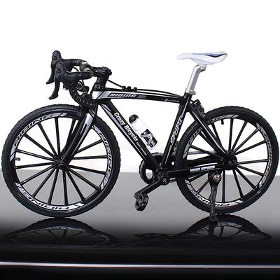 Alloy Bicycle Model 1:10 Simulation Bicycle Curved Road Mini Racing Toy