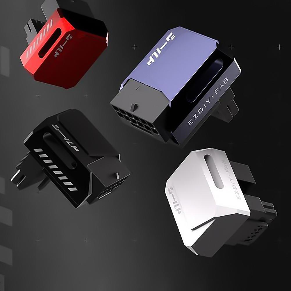 12VHPWR 180 Grad abgewinkelter Adapter 600W 16-Pin GPU-Stromanschluss 12V HPWR Adapter für 12+4pin RTX 3090Ti 4070Ti 4080 4090