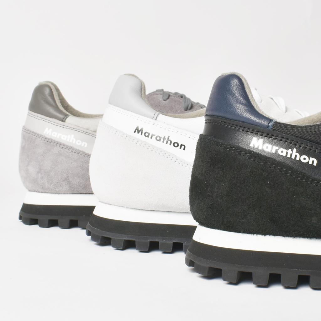 ZDA Sneakers Marathon Handmade In Retro Military Sizes [2200FSL] Sole, Slovakia, Shoes, Suede, Leather, Nylon, Black/Dark Navy, 26.0cm-26.5cm