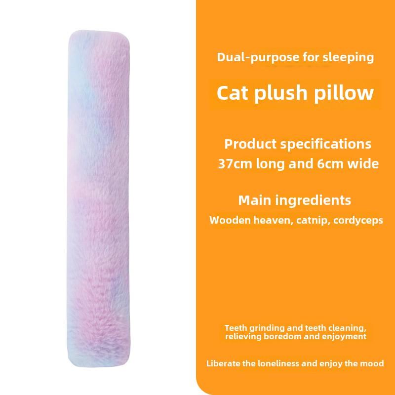 Cat Throw Pillow, Long Strip Resistant To Biting Teeth, Cat Teaser Stick, Wood Polygonum, Cat Mint Throw Pillow, Cat Toy Self-pleasure