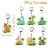 5pcs Jungle Animal Keychains Safari Animal Keychains Lion Giraffe Elephant Key Chains Animal Theme Decor for Baby Shower Party