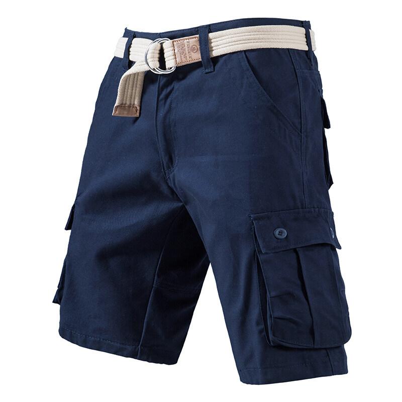 Sommer Herre Bomullsshorts Herre Femtedelsbukser Fritidsbukser Løse Bukser Herre Fritidsshorts