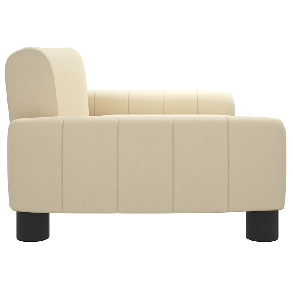 Kids  Sofa Cream 70 X 45 X 30 Cm Fabric