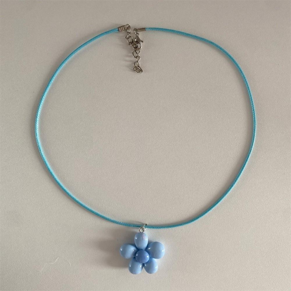 

Floral Statement Necklace Sweet Rope Choker Daily Flower Necklace Women Style K