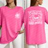 Personality Skull And Flower Print Short Sleeve Women Cotton Y2K Crewneck T-Shirt Soft Top Summer Oversized T Shirt