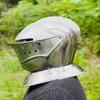 Medieval European Closed Helmet  Wearable Medieval Knight Armor  LARP  Fancy Costume Collectible Gift