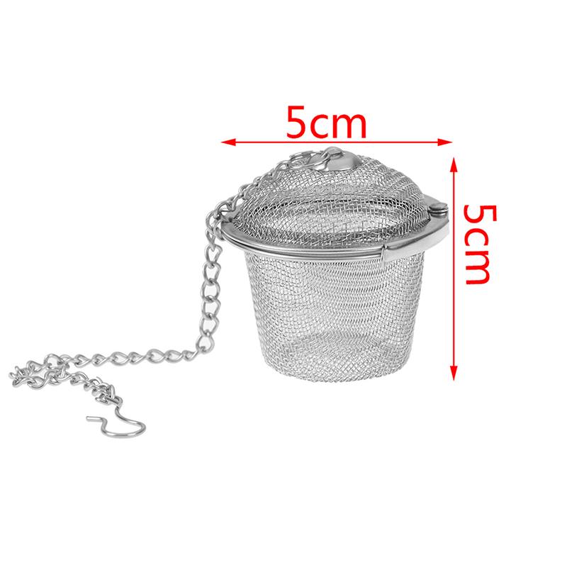 5cm Stainless Steel Tea Infuser Locking Spice Tea Strainer Reusable Mesh Tea Ball Filter Loose Tea Spice Strainer