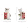 2x Modern Cat Figurine Sculpture Resin Statue Collectible Ornament for Home Living Room Desktop
