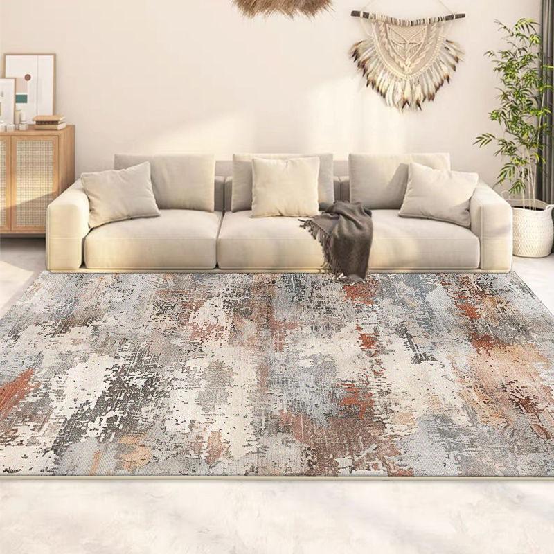 Abstract Easy Clean Rug for Living Room Nordic Style Decoration Home Sofa Area Large Carpet Bedroom Cloakroom Floor Mat Washable