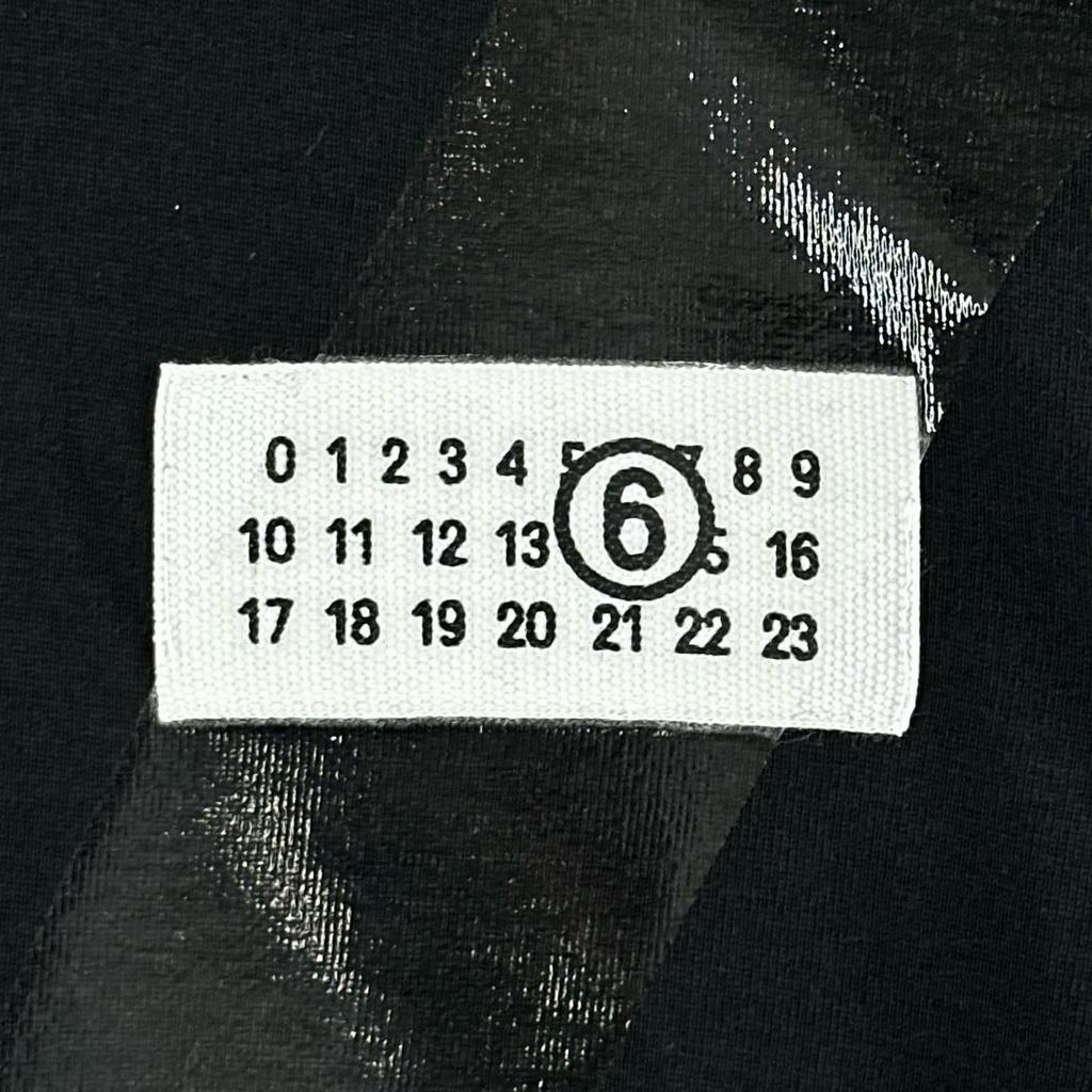 MM6 Maison Margiela Number motif S52GC0336 Short sleeve T-shirt black Women XXS Genuine used