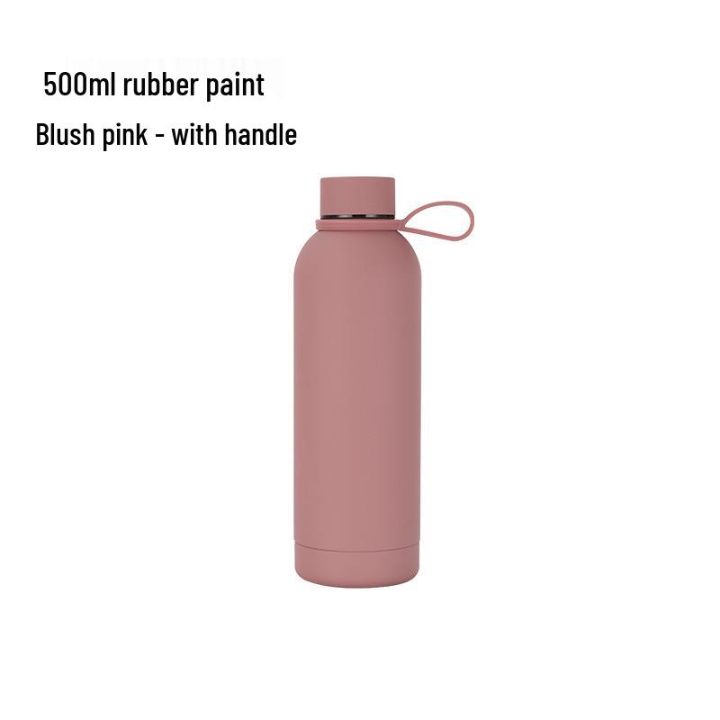 750ml Nerezová termoska - Přenosná, Matná, S malým hrdlem, pro venkovní sporty a do auta