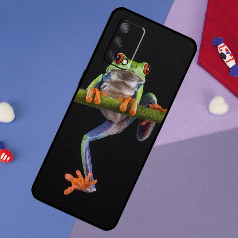 Green Frog Wildlife Case For Oppo A5 Pro A6 A57 A17 A78 A54 A74 A94 A76 A16 A96 A18 A40 A60 A80 A38 A58 A98 A15