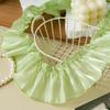 New 7cm Wide Satin Ribbon Trim Pleated Shiny Yarn Pleated Lace Trim DIY Ruffled Edge Ruffle Trim Dress Decoration