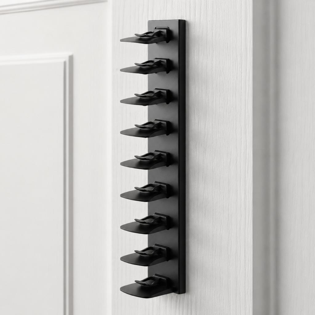 Wall Mounted Baseball Cap Rack Strong Adhesive Hat Organizer Multi Layer Hat Storage Holder Space Saving Wall Hook