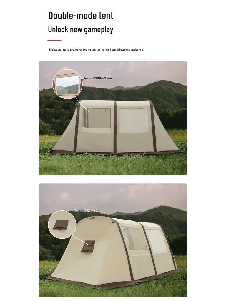 Inflatable Car Rear Tent: Thick Sun and Rain Protection Awning for Outdoor Camping