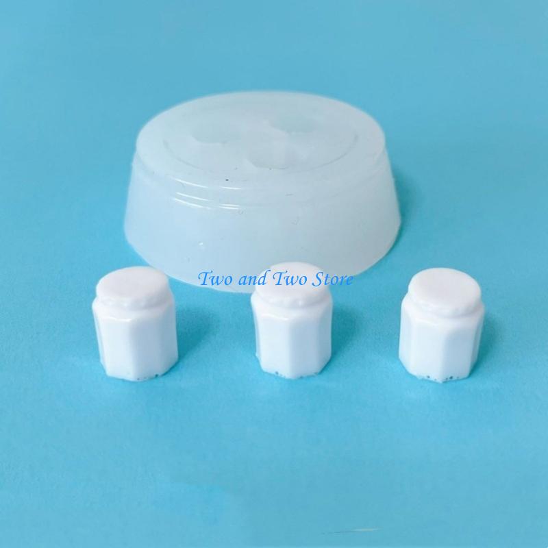 HX6F DIY Craft Moulds Miniature Candy Mold UV Resin Mold Silicone Material