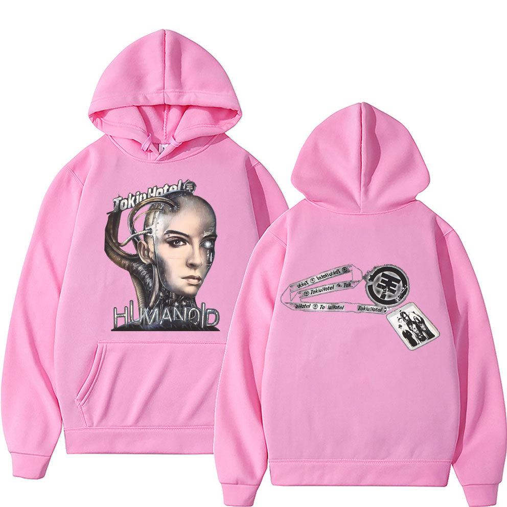 German Rock Band Tokio Hotel Humanoid Music Graphic Hoodie Unisex Autumn Winter Fleece Sweatshirt
