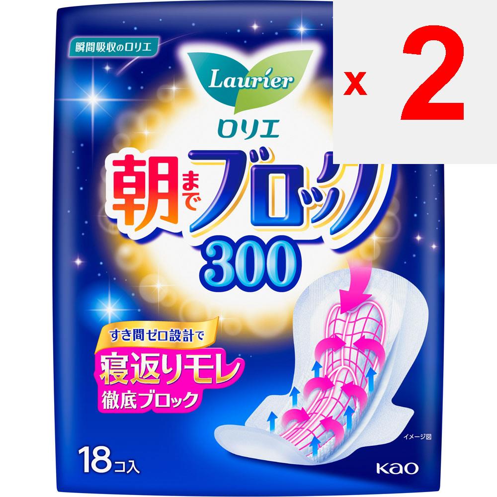 KAO Laurier Super Absorption Guard 300 18pcs (Quasi-drug) Sanitary Napkin for Night Laurier Super Absorption Guard