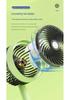 Portable USB Rechargeable Desktop Fan for Office, Dorm, Bedroom