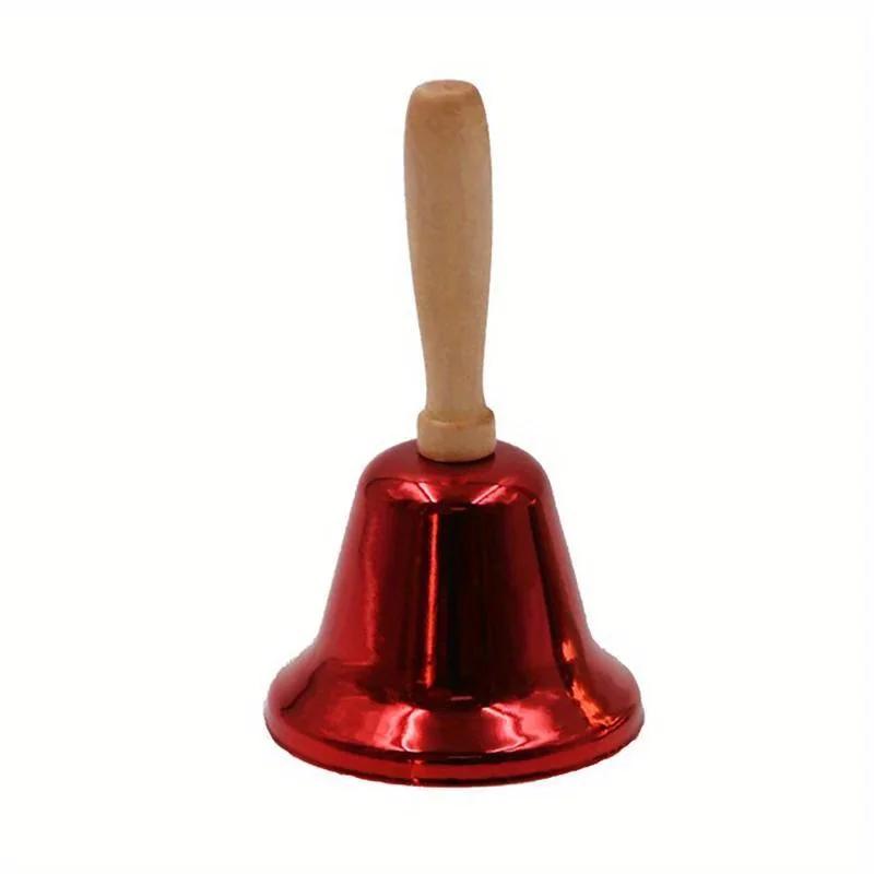 Christmas Hand Bell Gold Red Color Santa Claus Holiday Supplies Creative Jingle Bells Party Supplies Christmas Decoration