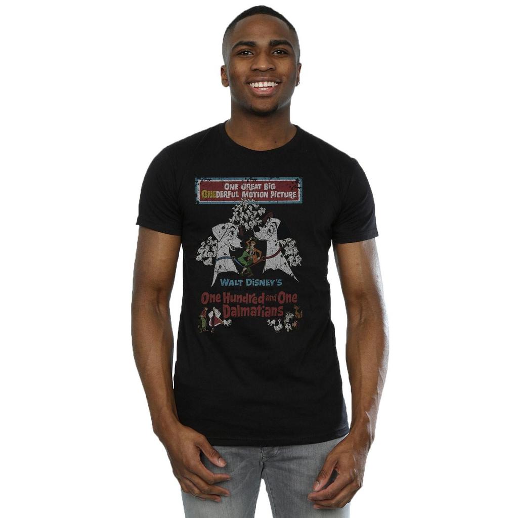 101 Dalmatians Mens Retro Poster Cotton T-Shirt