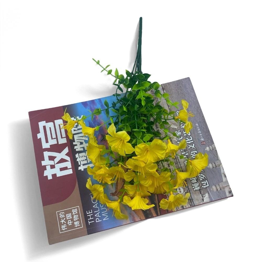 37CM Artificial Morning Glory Flower Fake Silk Faux Flower Bouquet UV Protection Simulation Artificial Lily Silk Flowers