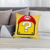 Super Cute Style M-MarioS Pillow Case Short Plush Pillow Covers Sofa Decorative Gift Home Double-sided Printing Cushion Cover