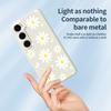 For Samsung Galaxy S24 FE Case White Daisy Pattern Printing Straight Edge TPU Phone Back Cover