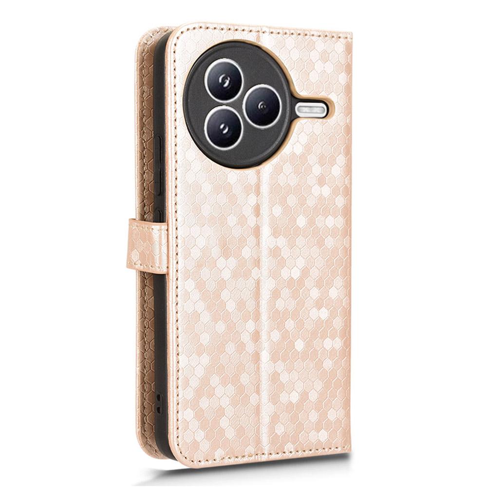For Xiaomi Civi 5 Pro 5G Wallet Case Dot Pattern Imprint PU Leather Phone Cover with Wrist Strap