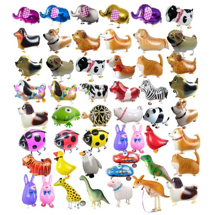 Chodící zvířecí balónky pro děti - Zábavní helioví mazlíčci na noční trhy