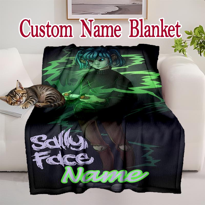 1pc Cozy Print Blanket, Sally Face (5) Blanket Appropriate for Home Picnic and Travel Adventures