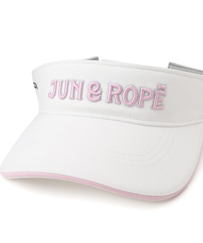 Jun & Rope Visor, 3D Logo Embroidered Visor for Women, ERU15020, Pink (63)