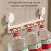 5/6/7/8 Hooks Wall Mounted Clothes Hanger Removable Door Rear Storage Rack  Bathroom