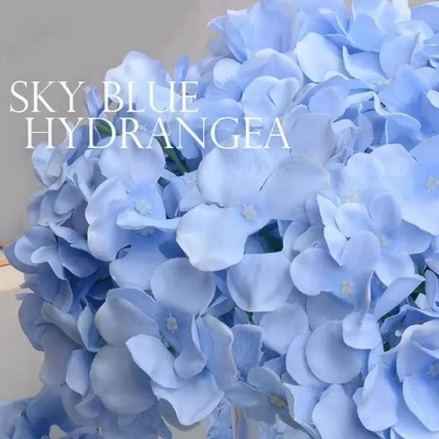 1 Pcs DIY Artificial Flower Decoration Vase Flowers Colorful Decorative Flower Wedding Party Luxury Artificial Hydrangea Silk