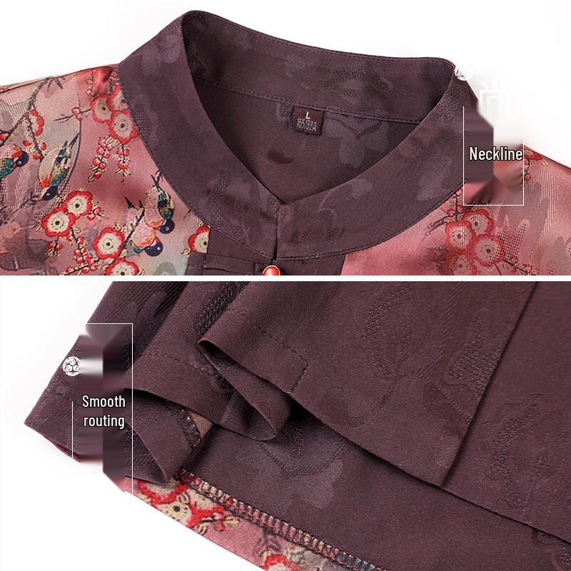 Women's Mid-Aged Summer Seven-Sleeve Shirt Set