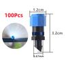50/100Pcs Blue Adjustable Flow Rate Dripper Agricultural Garden Potted Plants Irrigation 4~14 L/H Pressure Compensating Dripper