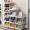 Space Saving Shoe Cabinet Storage Stackable Cosmetic Storage Rack Vertical Shoe Rack  Dormitory
