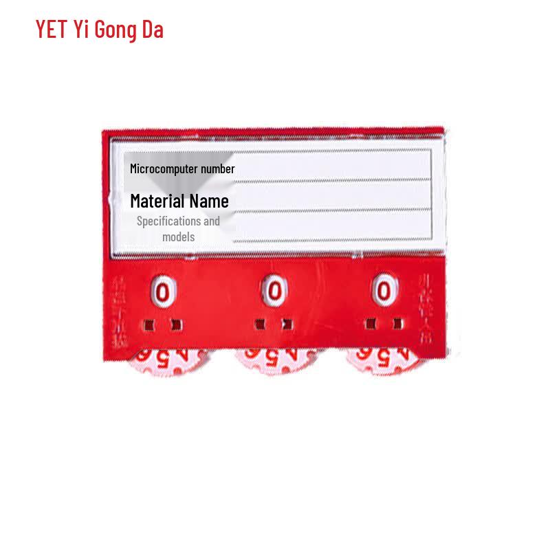 Magnetic Warehouse Shelf Label Card with Wheels