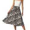 Women's Casual High Waist Drawstring A-line Skirt Printing Skirt