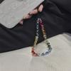Rainbow Crystal Gradient Pvc Phone Lanyard With Plastic Buckle For Men And Women