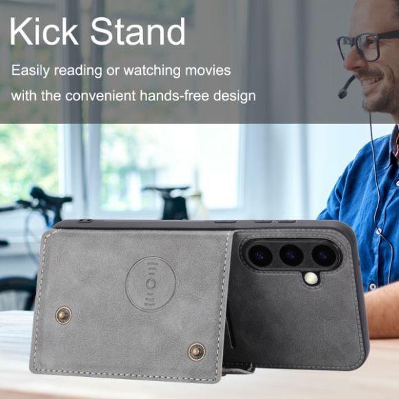 Samsung S25Ultra Mobile Phone Case New Galaxy S25 All-inclusive Anti-drop Samsung S25plus Card Leather Case