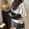Soft Leather Shoulder Bag Crescent Armpit Bag New Horn Dumpling Bag Large Capacity Minimalist Lazy Wind Messenger Bag